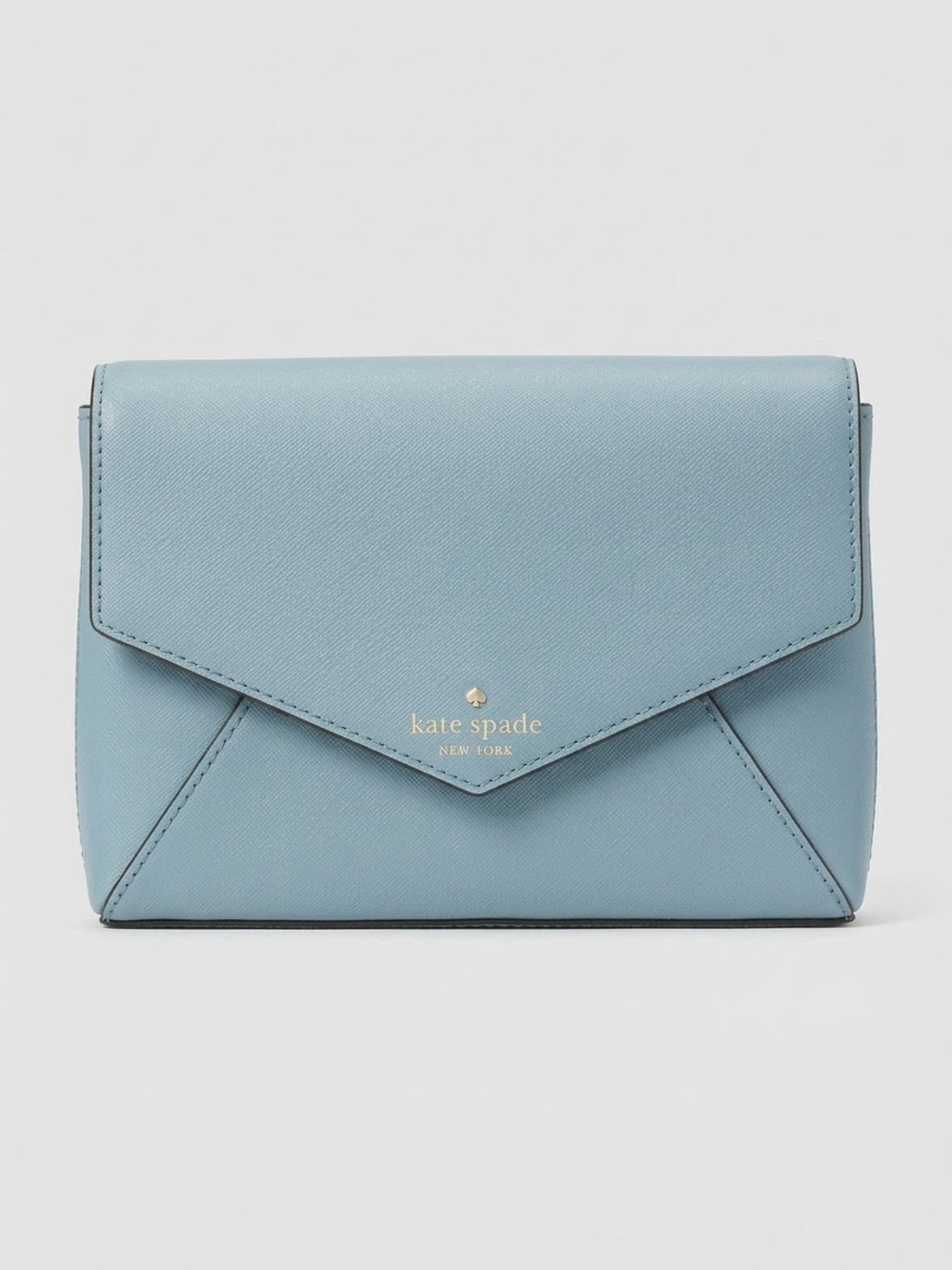 Kate Spade Celeste Blue Cedar Street Monday Saffiano Leather Envelope Crossbody